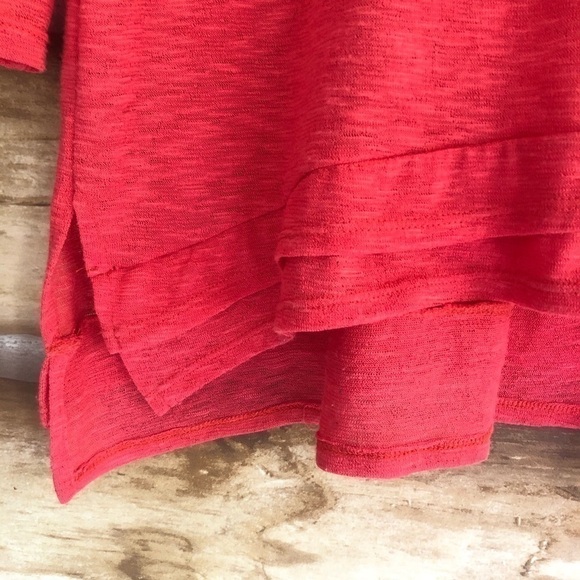 Carre Noir 3/4 sleeve burnout v-neck top size large - Picture 7 of 9